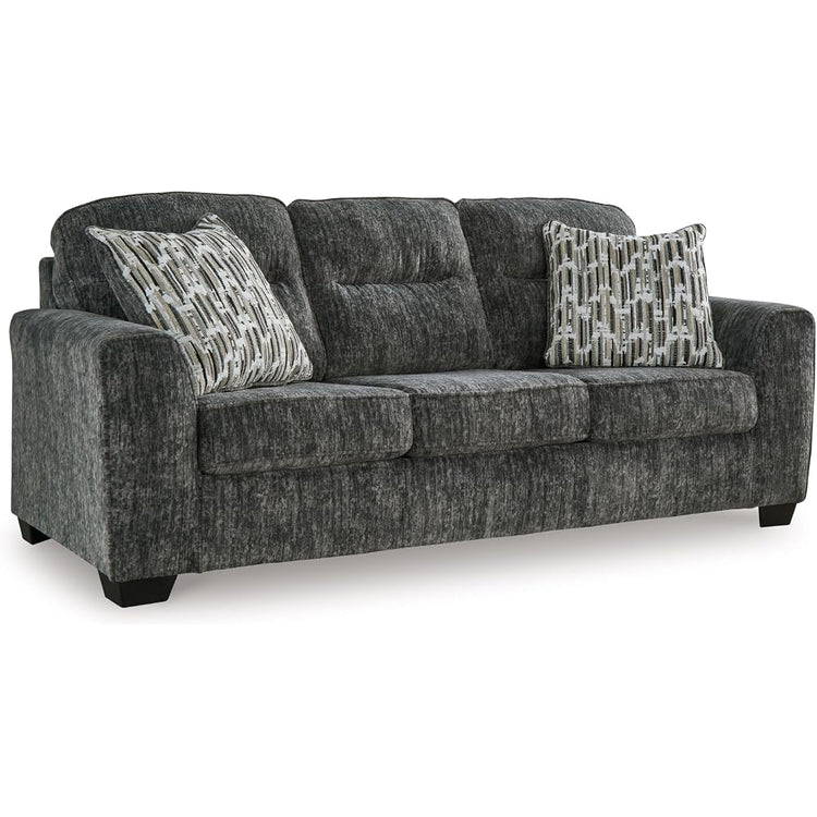 Signature Design by Ashley Sofa, Gunmetal 90 in Living Room Couch, Lonoke